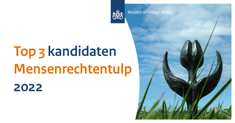 Top 3 kandidaten Mensenrechtentulp