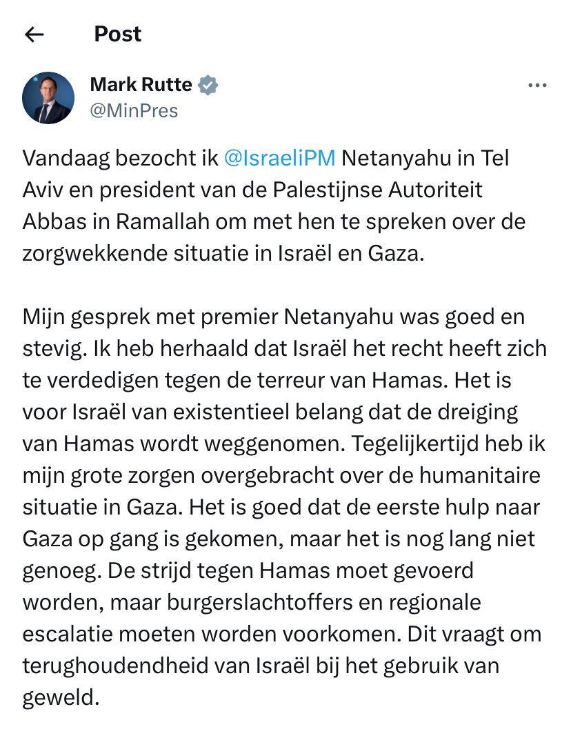 Rutte op x