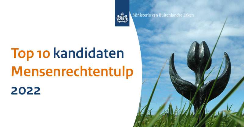 Top 10 kandidaten Mensenrechtentulp 2022