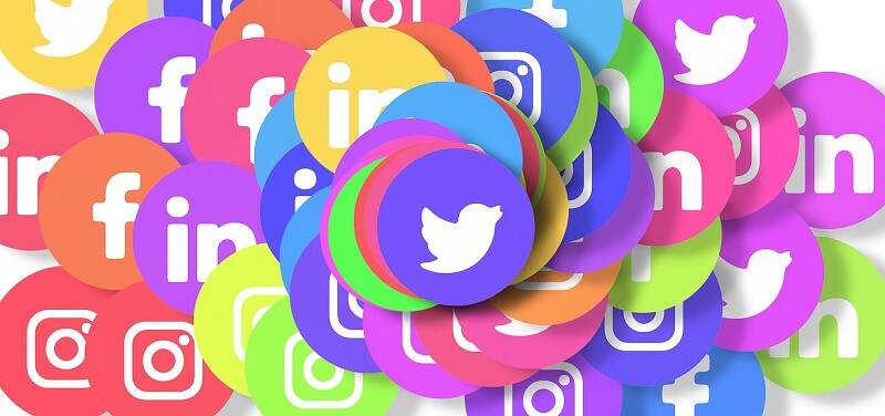Iconen social media