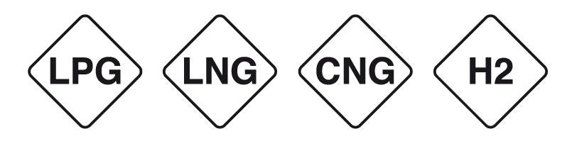 Brandstofstickers voor gas